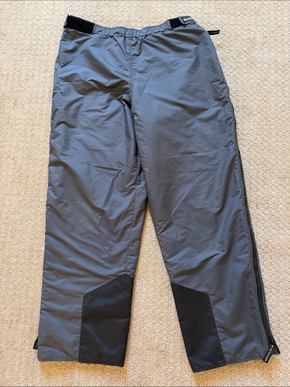 Vintage Wild Things USA PrimaLoft Insulated Zip Side Pants Grey Large NO FLAWS